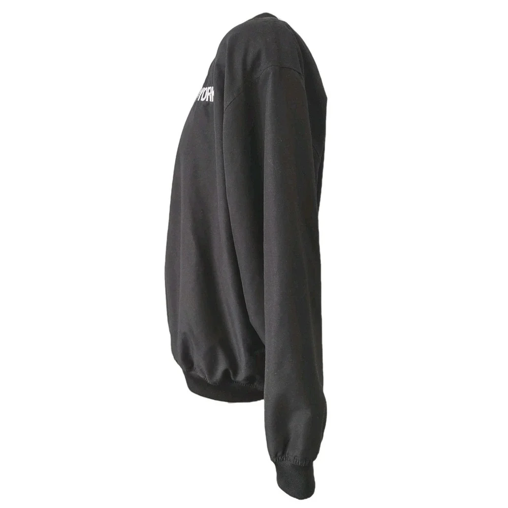 Badger Sport Windbreaker Pullover Large Mens York Logo Black V-Neck Gorp‎ Core